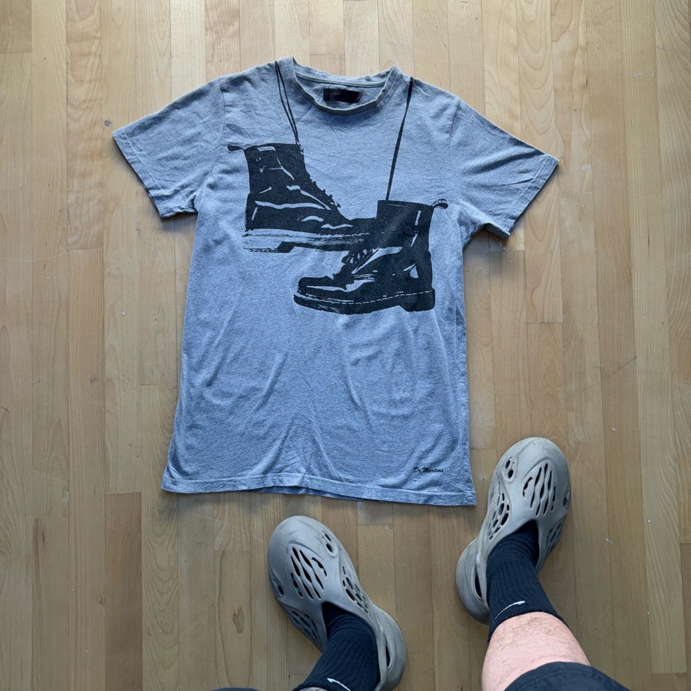 Vintage Dr. Martens Tee Big Logo Boots Double Sided 90s